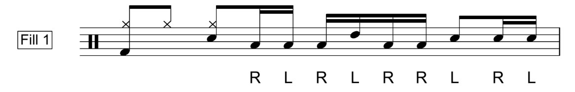How to play rudiment fills beginner