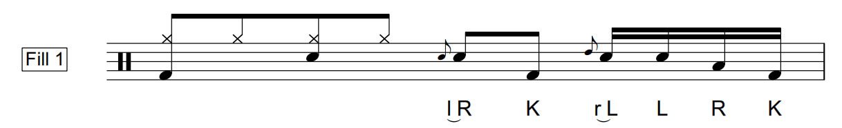 Swiss Army Triplet | Fill 1 | 60 BPM