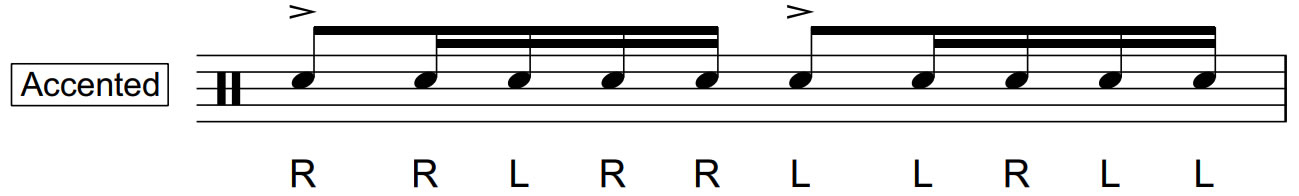 How to play a drag rudiment