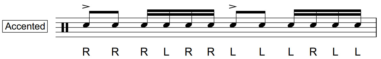 Drag Paradiddle #2 |Accented