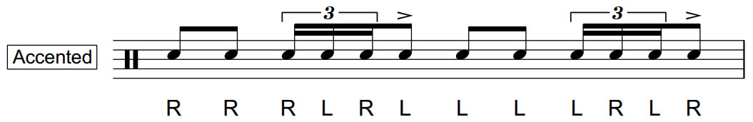 Triple Ratamacue Rudiment