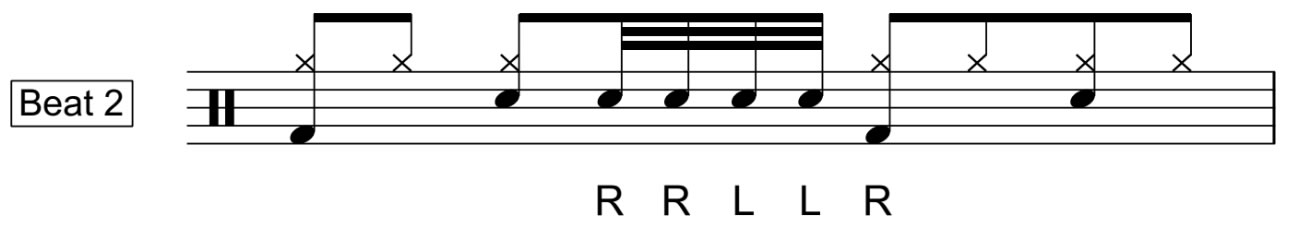 how to notate a 5 stroke roll