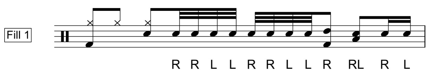 9 Stroke Roll | Fill 1 | 40 BPM