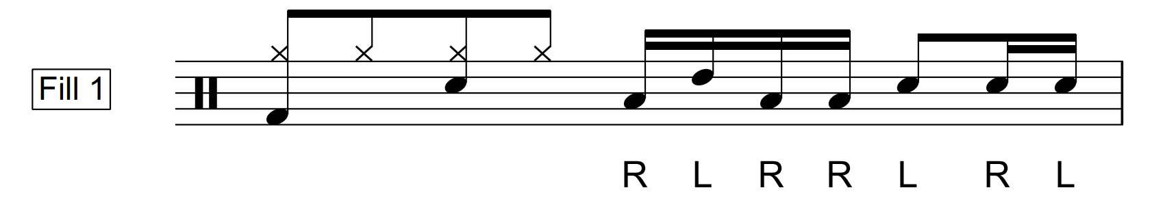 paradiddle notation