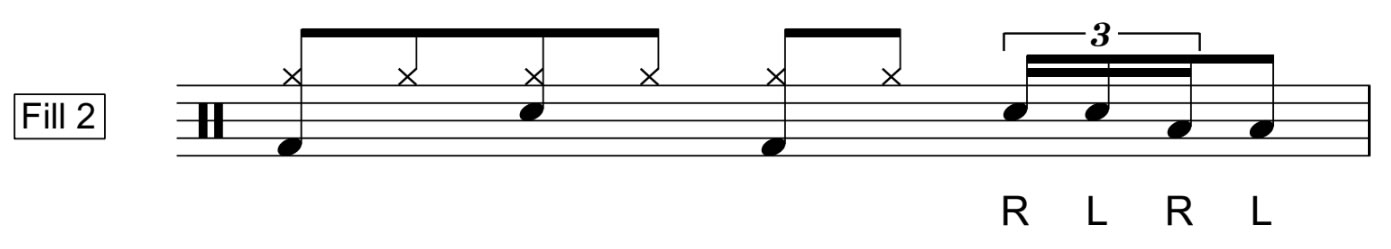 Notation for Single Stroke 4 Roll
