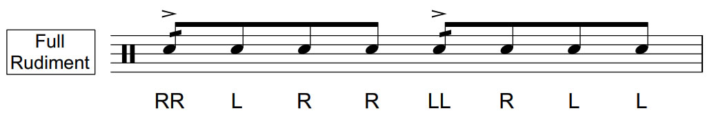 Single Dragadiddle | Full Rudiment | 40 Bpm