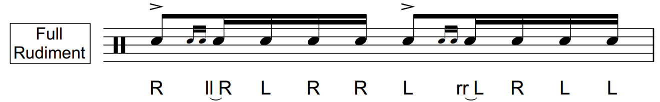 drag rudiments online