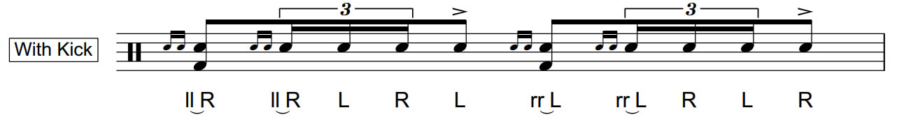 rudiment exercises with kick drum