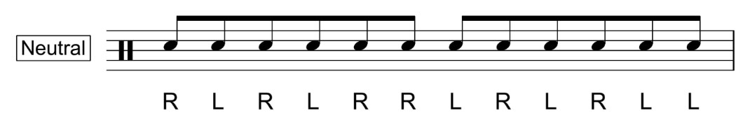 Double Paradiddle Rudiment