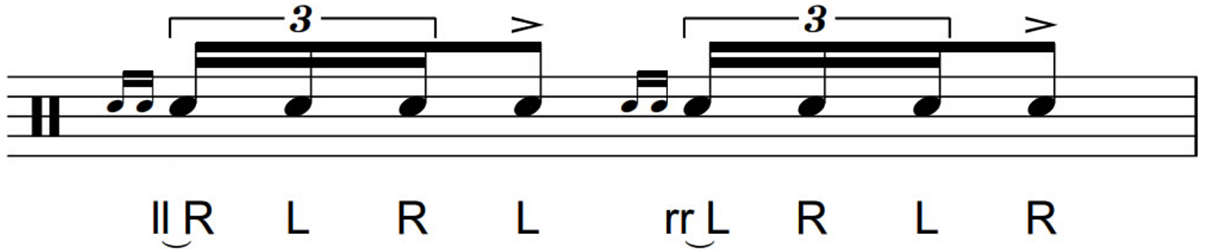 ho to play the single-ratamacue rudiment