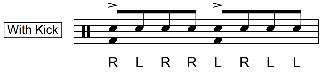 hybrid rudiments paradiddle